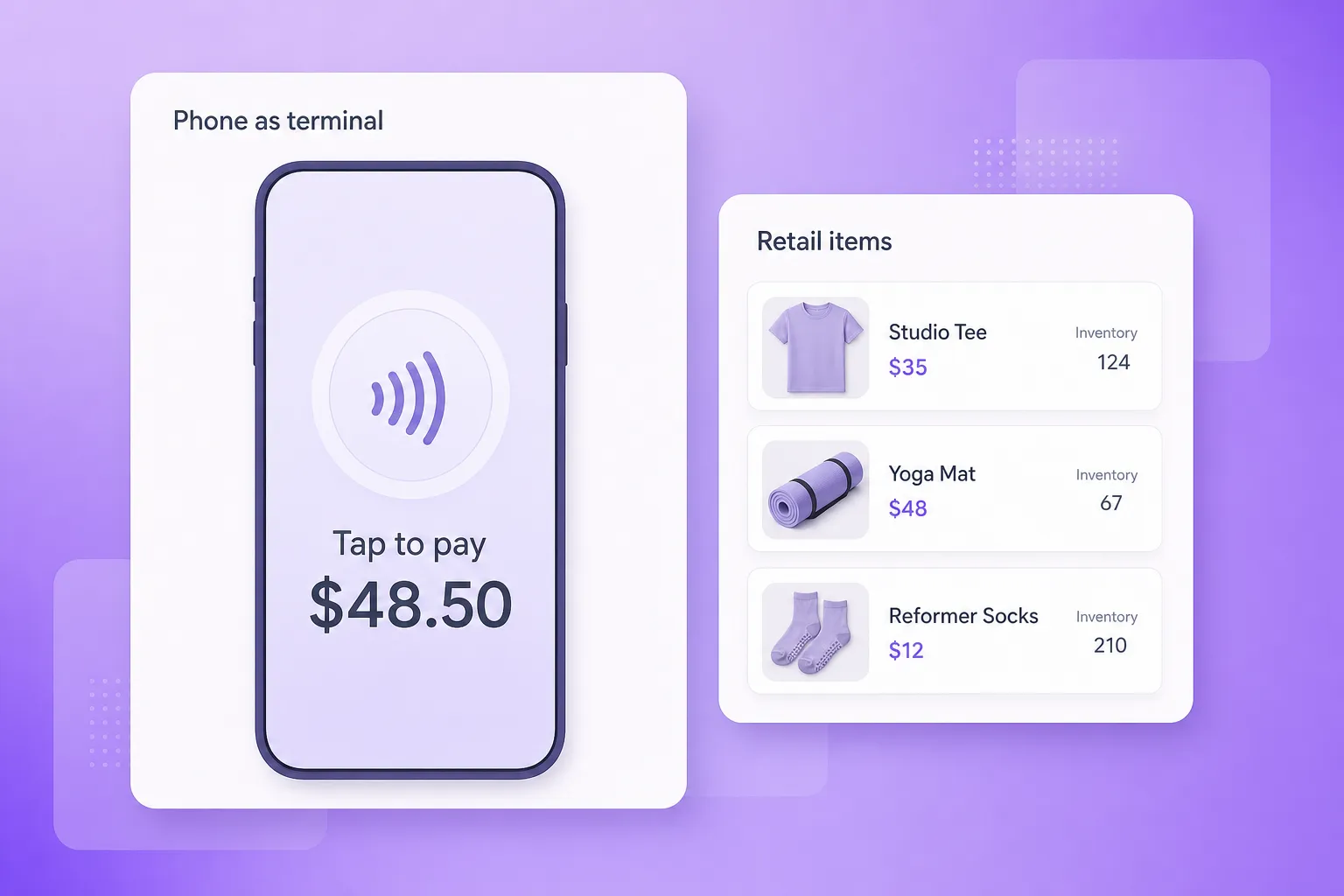 Retail and Vibepay built in, not bolted on.