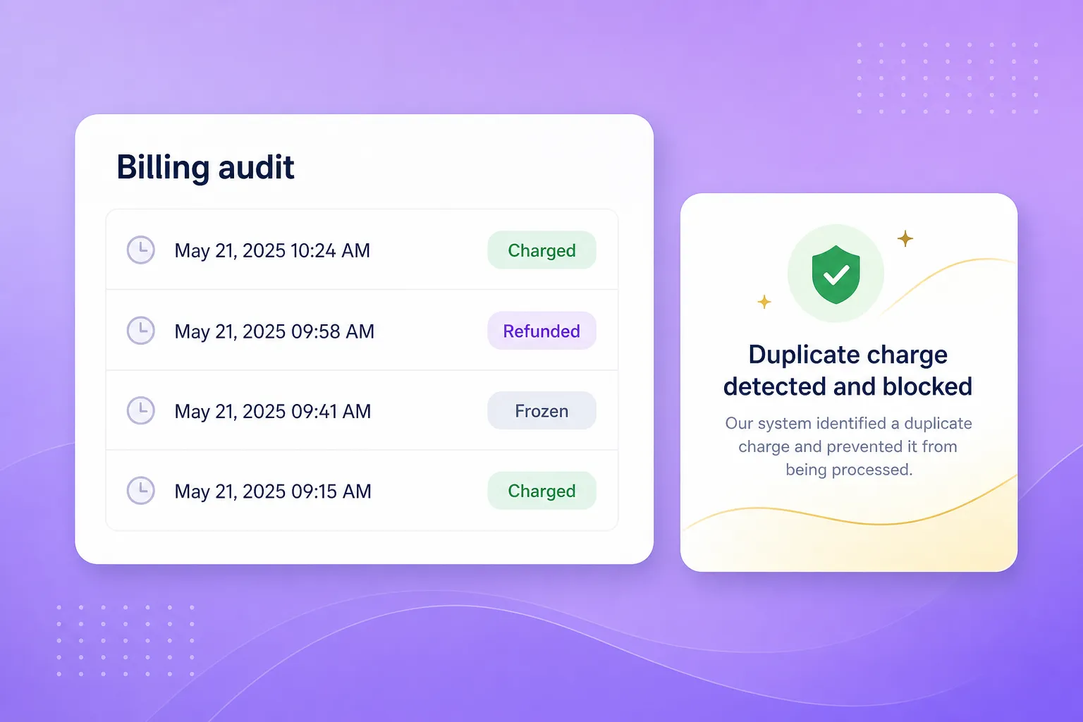 Billing safeguards that protect both sides.