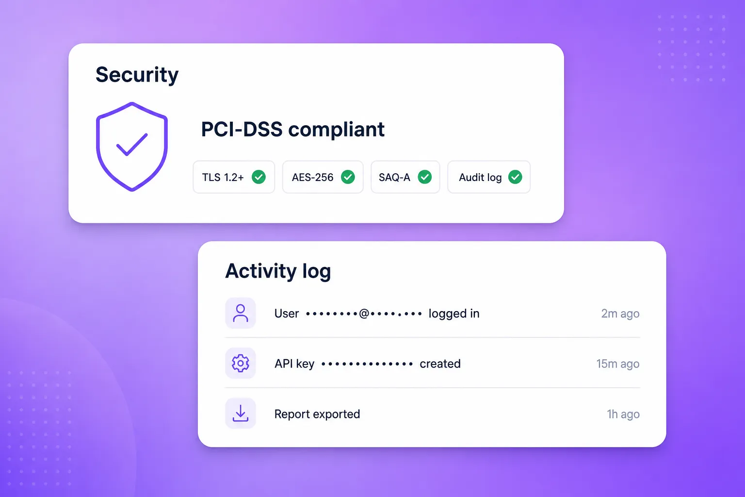 Security designed for studios that take payments daily.